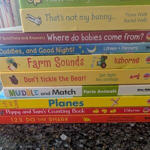 Usborne Kids Book Collection - Yellow, Blue, Red